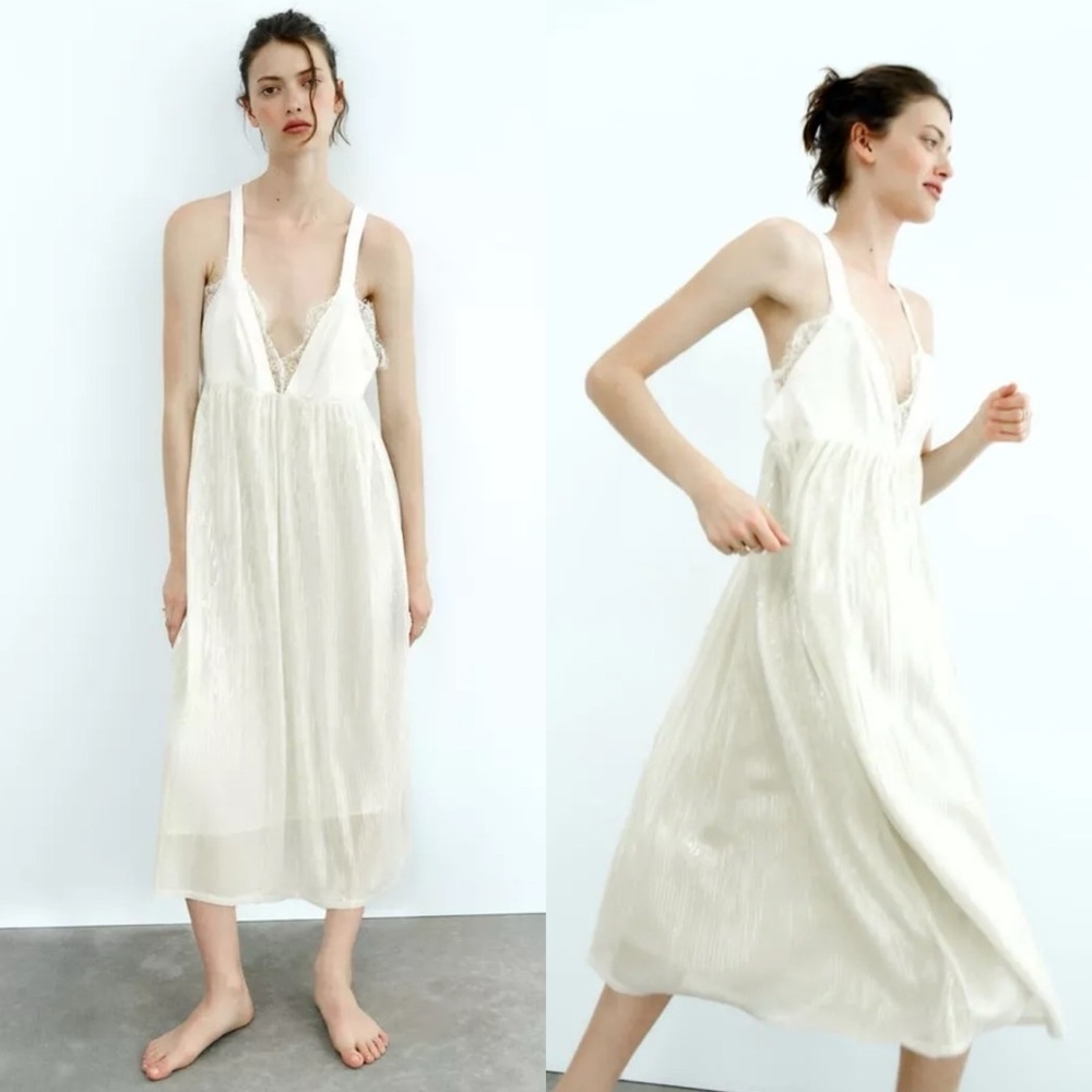 Zara Sequin Lace Dress